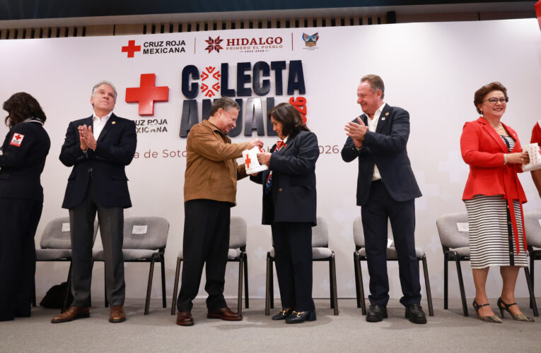Arranca Colecta Anual 2026 de la Cruz Roja en Hidalgo