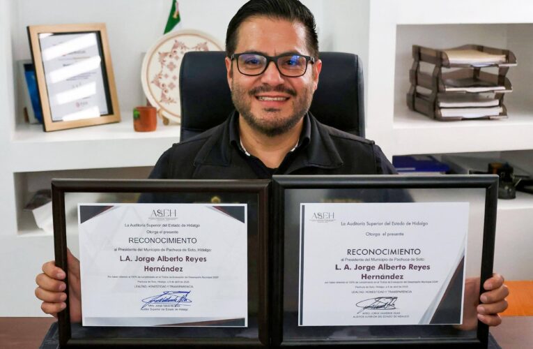 Bajo la administración de Jorge Reyes, Pachuca alcanza el 100% en evaluación estatal por segundo año consecutivo