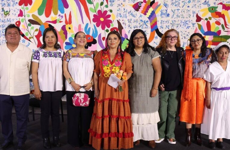 El mural del Tenango proyecta la identidad de Hidalgo en el Festival Corazón de las lenguas y Culturas Indígenas