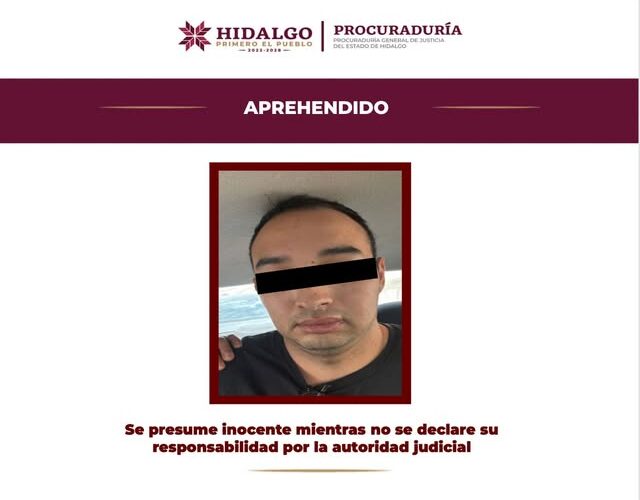 Es aprehendido y vinculado a proceso probable responsable de agresión a un adolescente en Pachuca