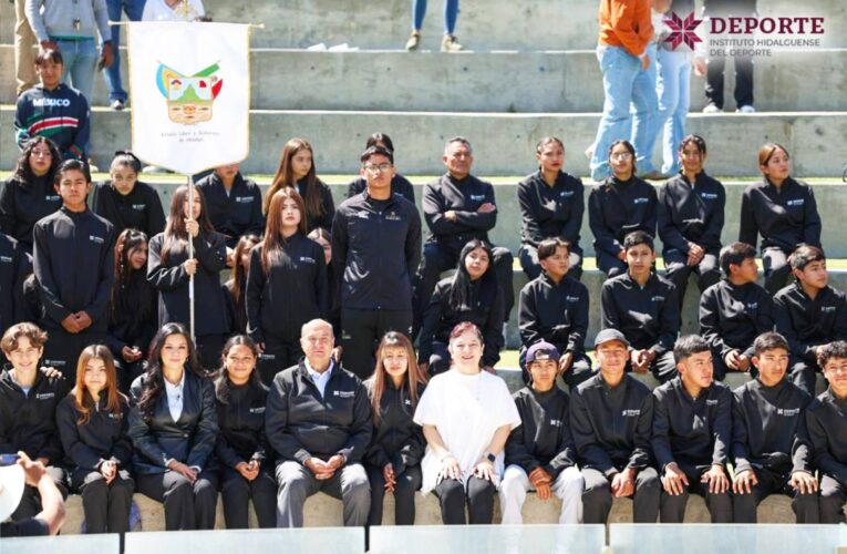 Hidalgo abandera a su delegación rumbo a la olimpiada nacional CONADE 2026