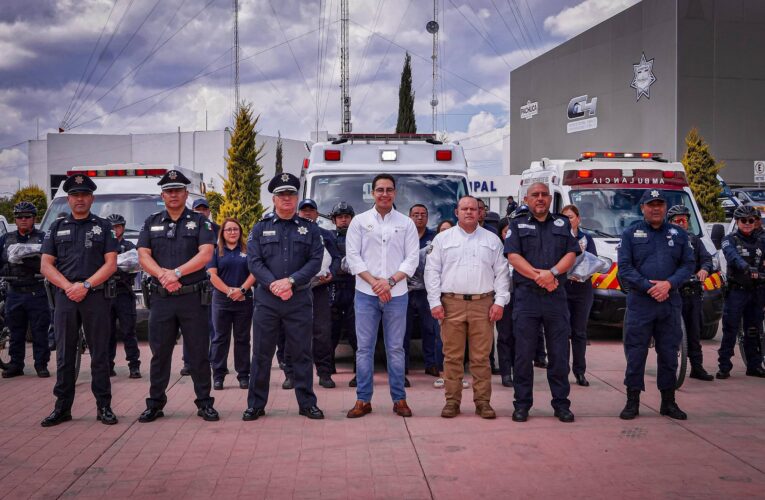 Jorge Reyes fortalece la atención de emergencias en Pachuca con tres ambulancias