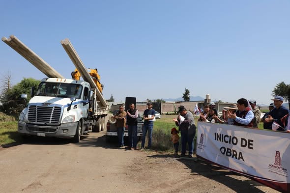 Inicia obra de red eléctrica en San Martín, Acaxochitlán