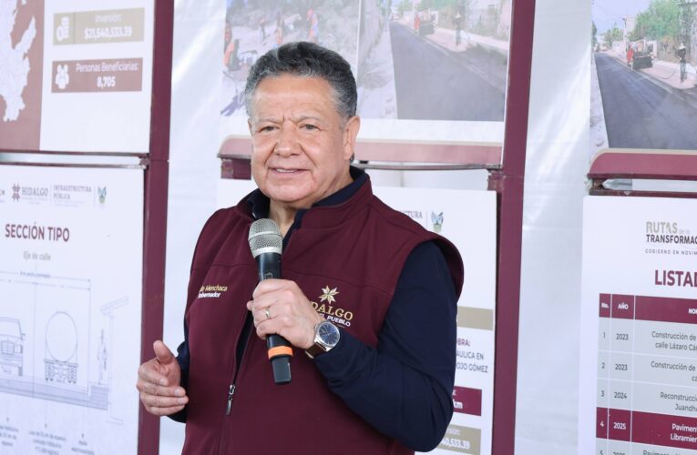 Menchaca supervisa en Tetepango obras que fortalecen la conectividad regional