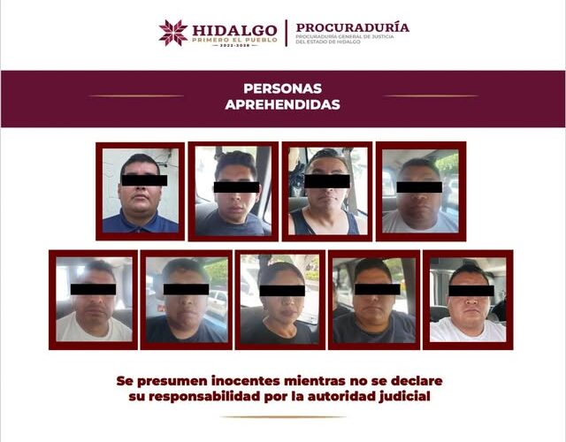 En operativo del Gabinete de Seguridad son aprehendidos nueve policías municipales de Progreso de Obregón