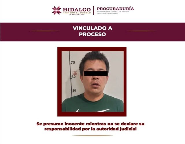 Vinculado a proceso probable responsable de feminicidio ocurrido en Actopan
