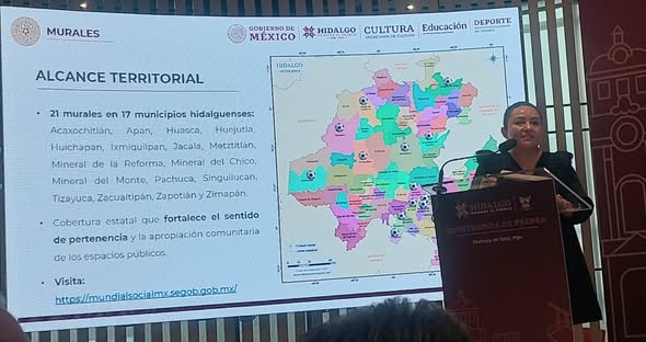 Con 21 murales, Hidalgo acerca la fiesta mundialista a barrios y comunidades de 17 municipios