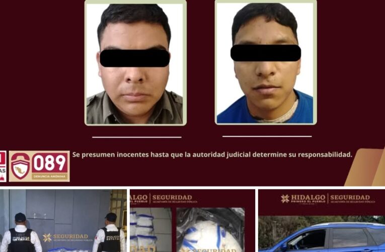 Fuerte golpe al narcomenudeo en Tula: 27 kilos de presunto cristal asegurados por la SSPH