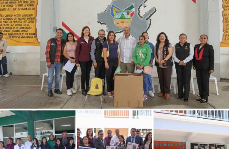 Gobierno de Hidalgo invierte 7.6 mdp en escuelas de Chapantongo y Alfajayucan