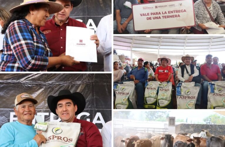 Refuerza Hidalgo autosuficiencia alimentaria en 24 municipios de diferentes regiones