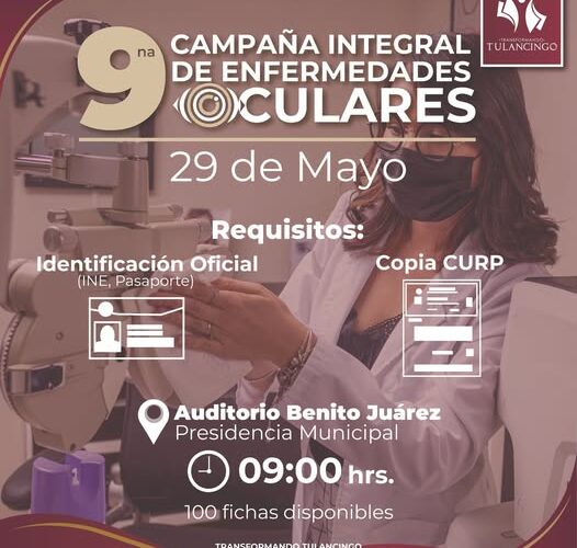 Cataratas, glaucoma y retinopatías, principales padecimientos detectados en campañas visuales de Tulancingo