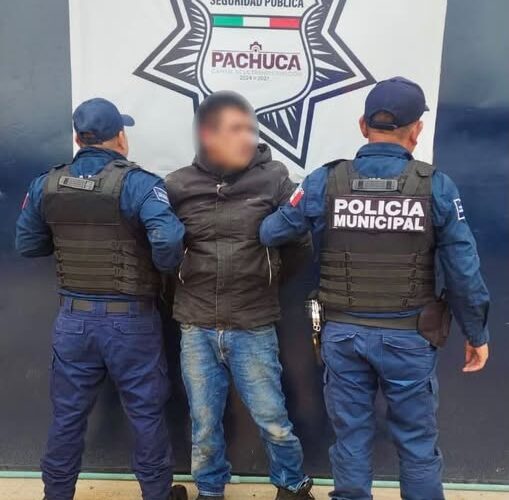 Asegura Policía de Pachuca a persona por presuntos delitos contra la salud