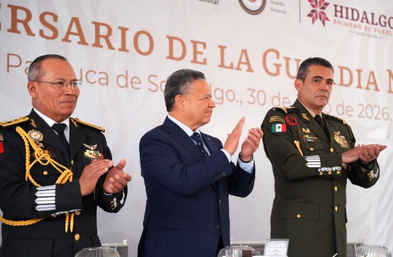 Gobierno de Hidalgo refrenda coordinación con la Guardia Nacional para fortalecer la paz y la seguridad