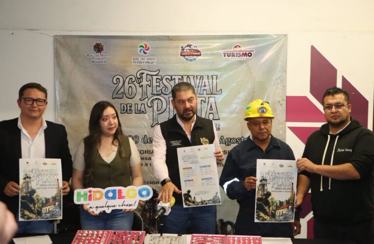 Del 30 de julio al 2 de agosto, Real del Monte celebra el XXVI Festival de la Plata          