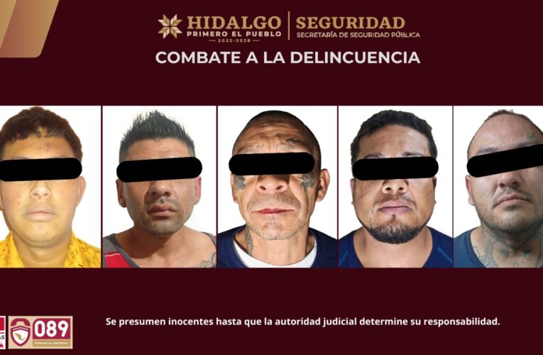Asegura SSPH más de mil 800 dosis de droga tras cateo en Mineral de la Reforma