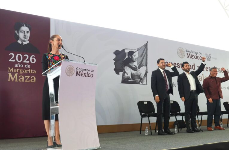 EN HIDALGO, UN MILLÓN 109 MIL PERSONAS RECIBEN ALGÚN PROGRAMA PARA EL BIENESTAR: CLAUDIA SHEINBAUM