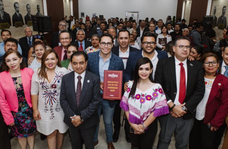 Entrega Jorge Reyes al Congreso del Estado la Iniciativa de Ley de Ingresos de Pachuca 2027