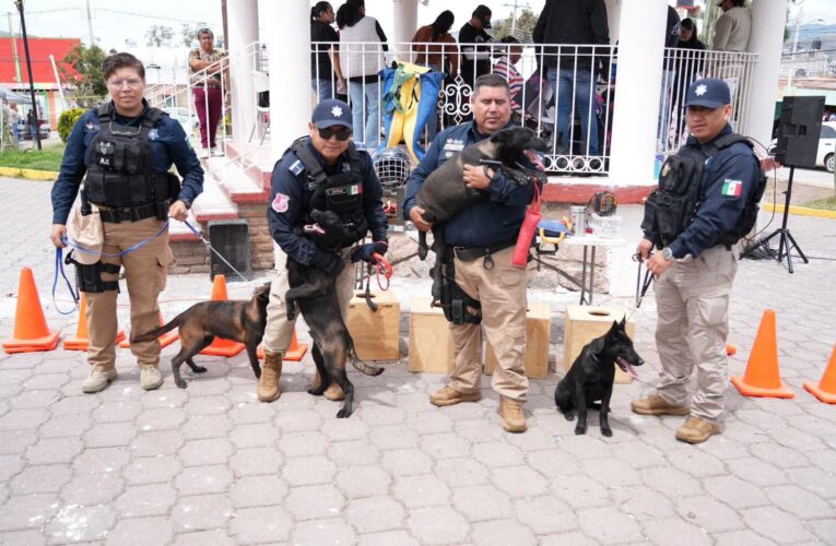 Compromiso humanístico destaca a la dirección canina K9 de Mineral de la Reforma 